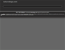 Tablet Screenshot of naturedogs.com